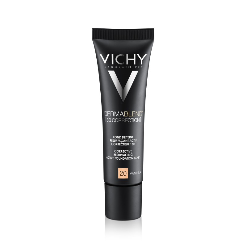 Vichy Dermablend Fond de Teint Correction 3D SPF25 Peau Grasse Acnéique 20 VANILLA | 30ml
