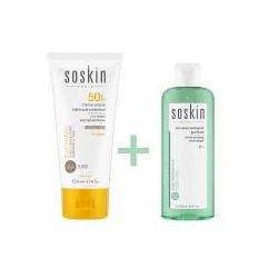 SOSKIN PACK ECRAN INV SPF50+50ml + Gel Doux Nett100ml