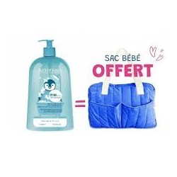 ABCDERM PACK GEL MOUSSANT 1L+SAC LANGER BLEU