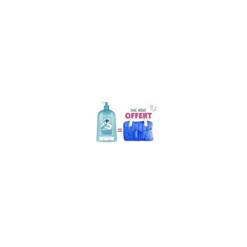 ABCDERM PACK GEL MOUSSANT 1L+SAC LANGER BLEU