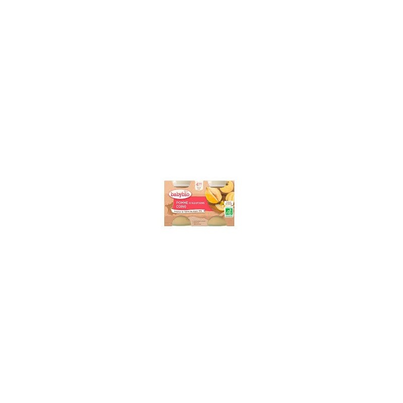 BABYBIO PETIT POT POMME COING 2*130G