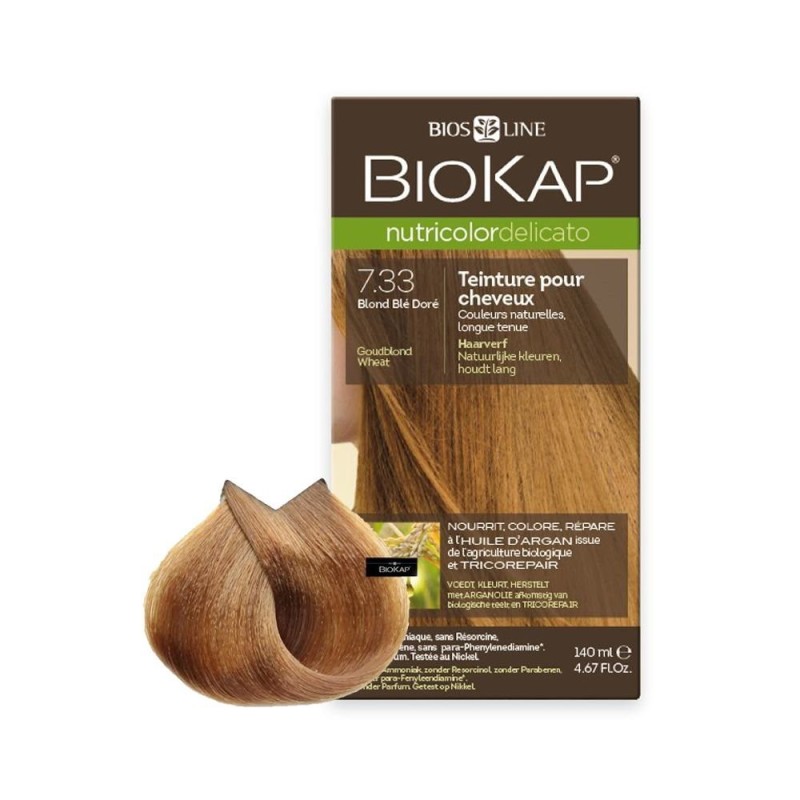 BIOKAP NUTRICOLOR DELICATO 7.33 BLOND BLE DORE