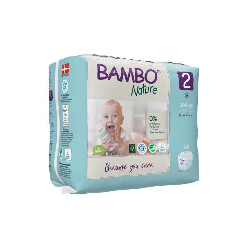 BAMBO NATURE COUCHE S T2 3-6KG 30U