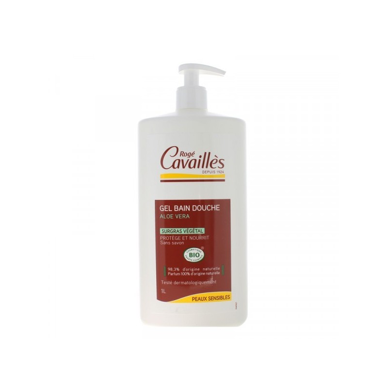 ROGE CAVAILLES GEL SURGRAS BAIN DOUCHE ALOE VERA 1L