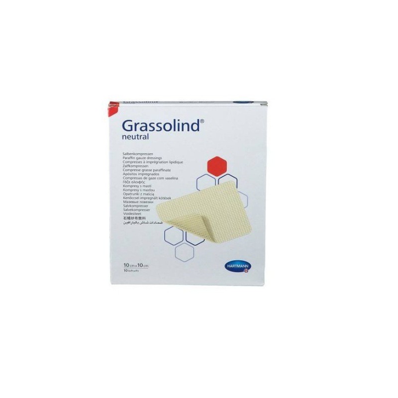 HARTMANN GRASSOLIND NEUTRAL PANSEMENT GRAS 10X10CM REF499314