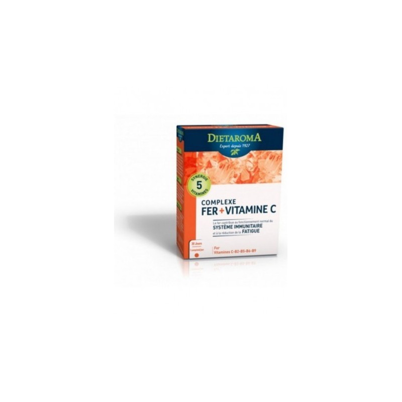 DIETAROMA COMPLEXE FER + VITAMINE C 30 CPS