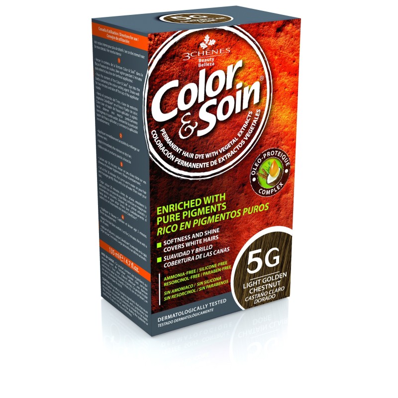 3 CHENES COLOR & SOIN 5G CHATAIN CLAIR DORE