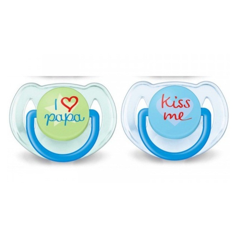 AVENT 2 SUCETTE ORTHODONTIQUE 6-18M SCF220/23  garçon X