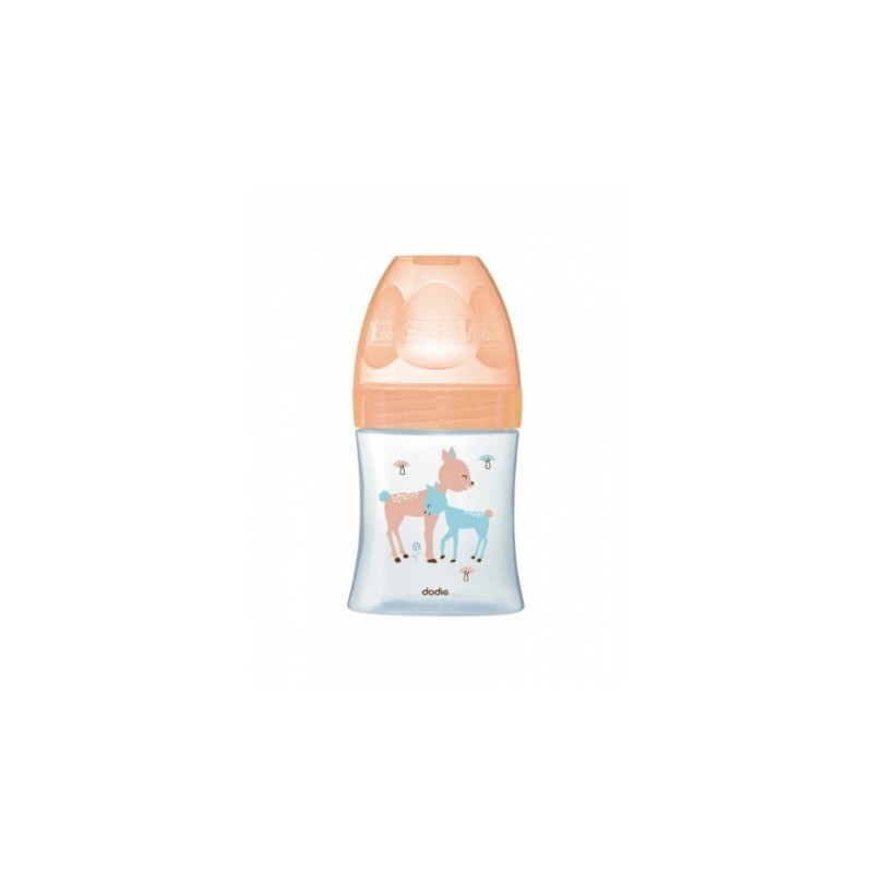 DODIE BIB SENS+ VERRE 150ML BEIGE BICHE 0-6 M TÉT PLATE D1