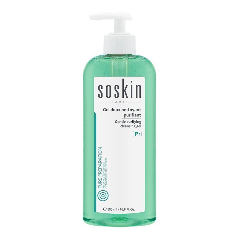 SOSKIN GEL DOUX NETTOYANT PURIFFIANT 500 ML