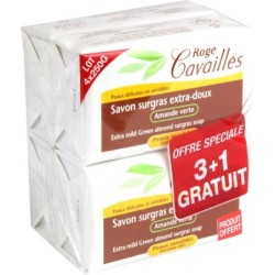 ROGE CAVAILLES SAVON SURGRAS AMANDE VERTE 3X250GR +1