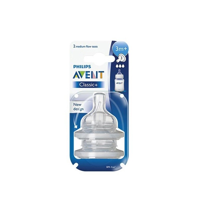AVENT 2 TETINES 3M+ 3T SCF633/27
