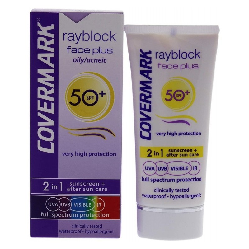 COVERMARK RAYBLOCK FACE PLUS OILY ACNEIC SOFT BROWN SPF50+ 50ML