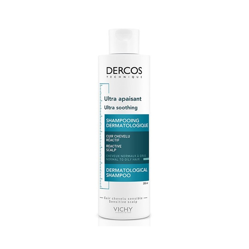 Vichy Dercos Shampoing Ultra Apaisant Cheveux Normaux à Gras 200ml