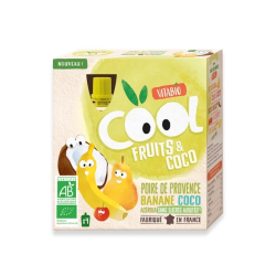 VITABIO COOL FRUITS POMME POIRE 4*90G