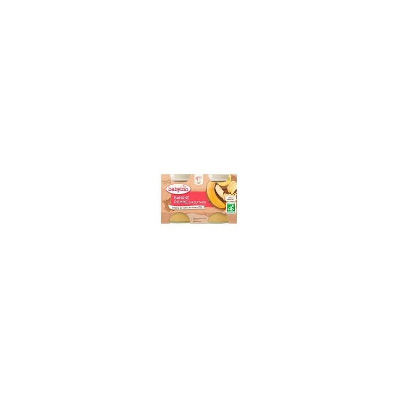 BABYBIO PETIT POT POMME BANANE 2*130G